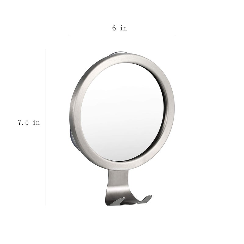 Ettori Shower Mirror Fogless for Shaving with Razor Holder  Powerful Lock Suction Fogless Mirror for Shower - Image 2